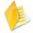 文件夹中的文件黄色 Folder documents yellow